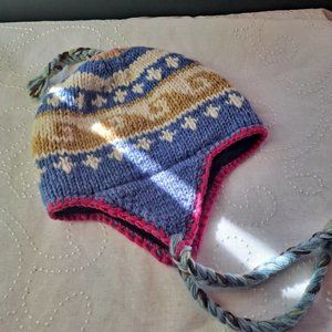 Girl's Nepal Wool Ski / Snow Hat